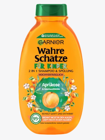 Garnier儿童洗发沐浴二合一杏子味300ml*24