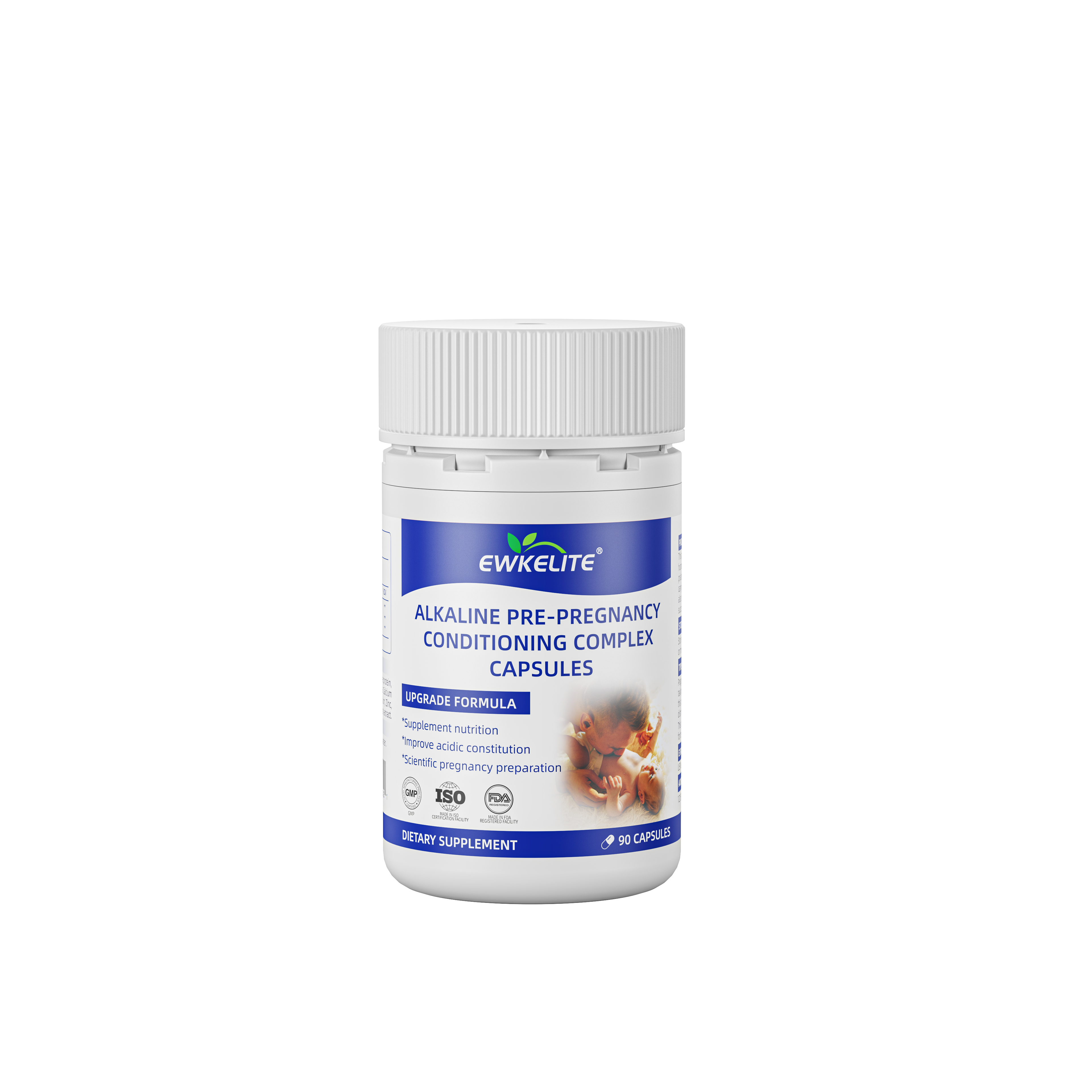 EWKELITE碱性孕前调理复合胶囊90粒/瓶