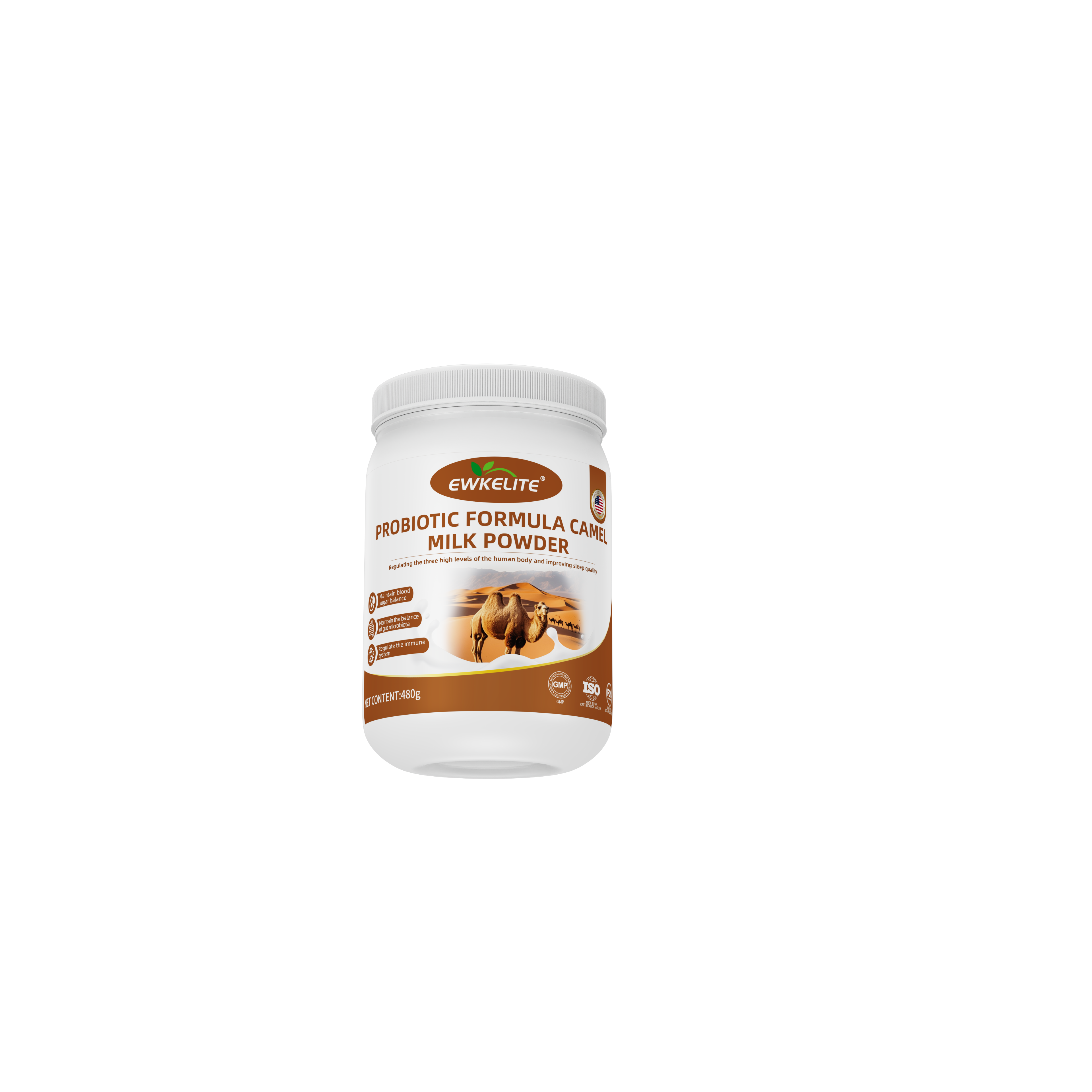 EWKELITE益生菌高钙营养粉480g/桶